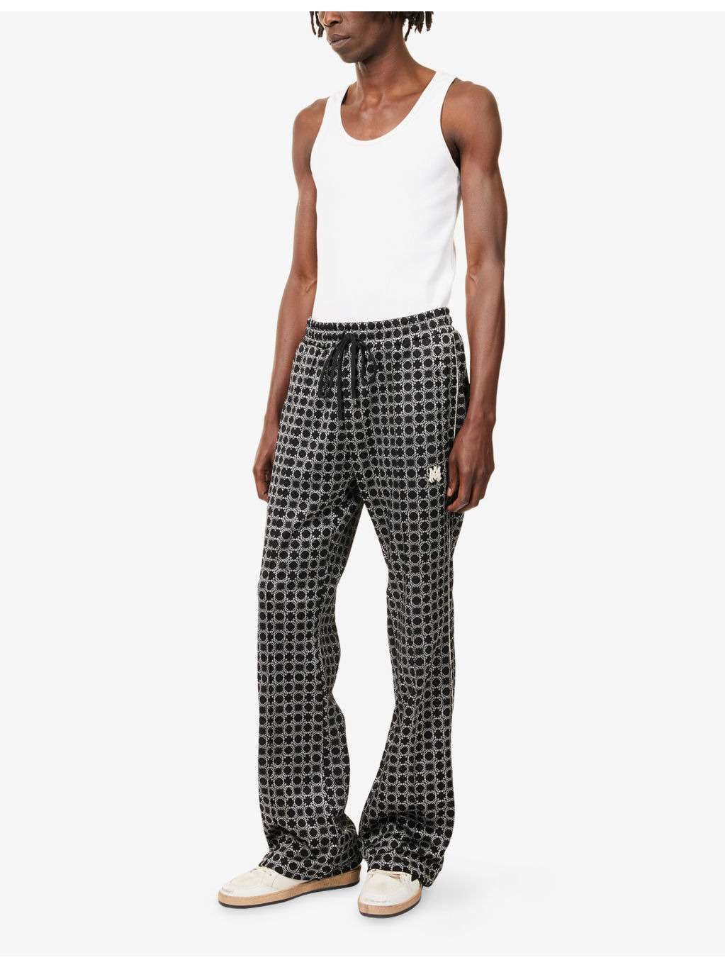 Quad Flare Printed Woven Tracksuit Trousers - 3