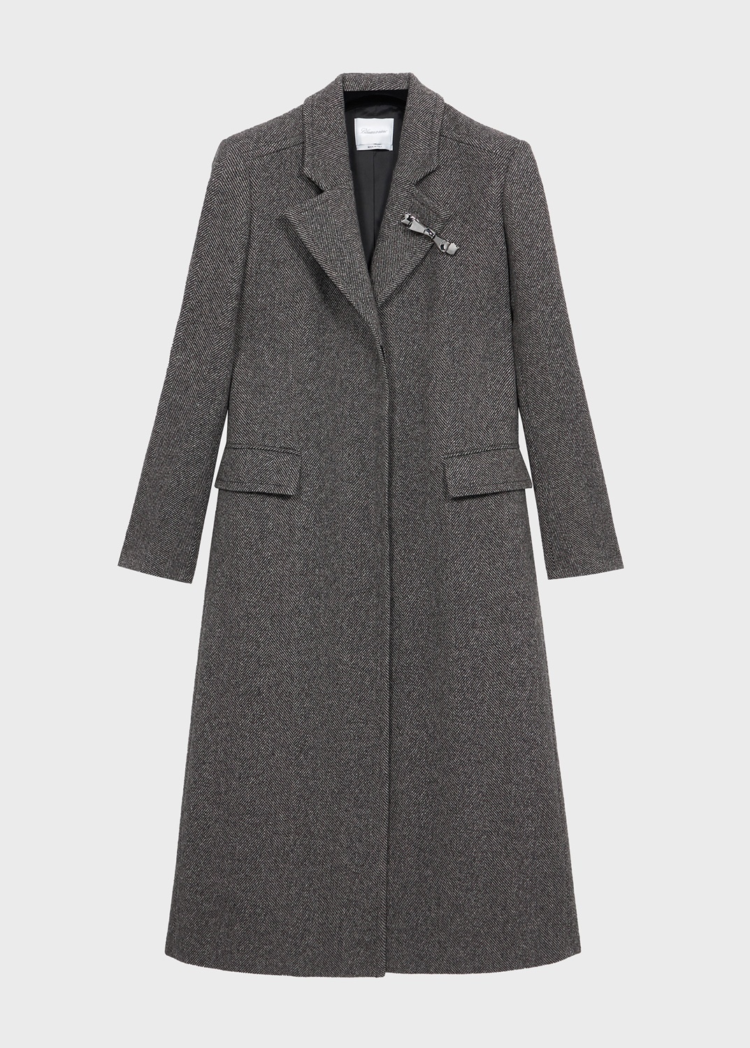 MIDI COAT IN WOOL FELT - 1