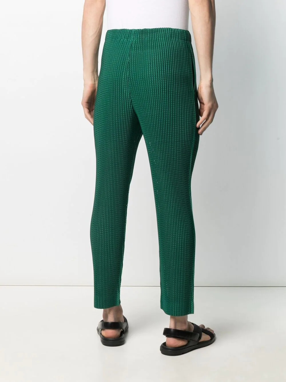 knitted slim-fit trousers - 4