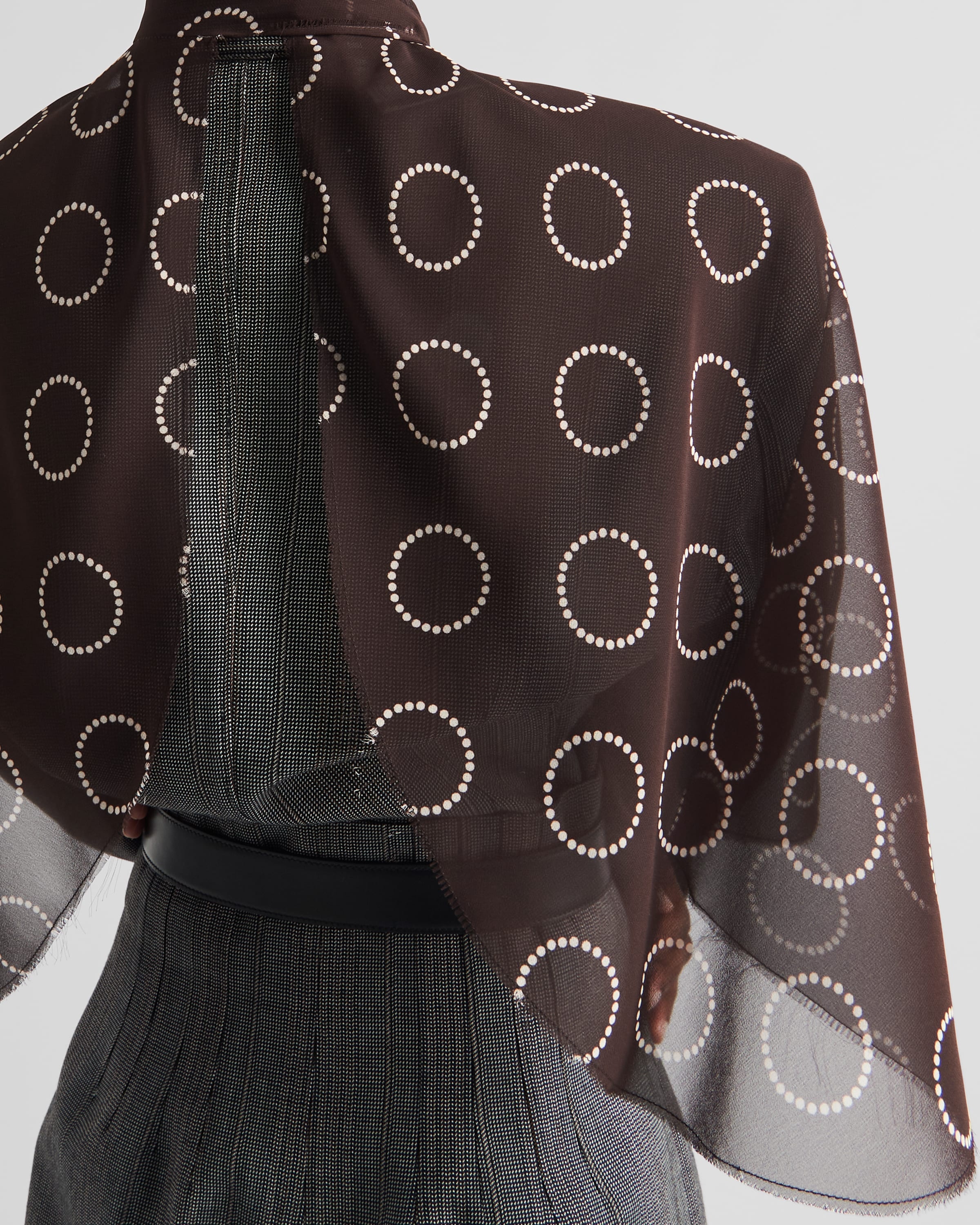 Print silk top - 4