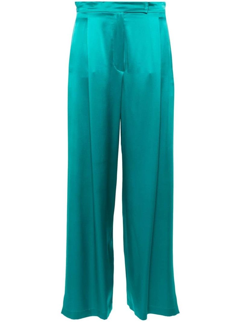 side-slits silk palazzo pants 1