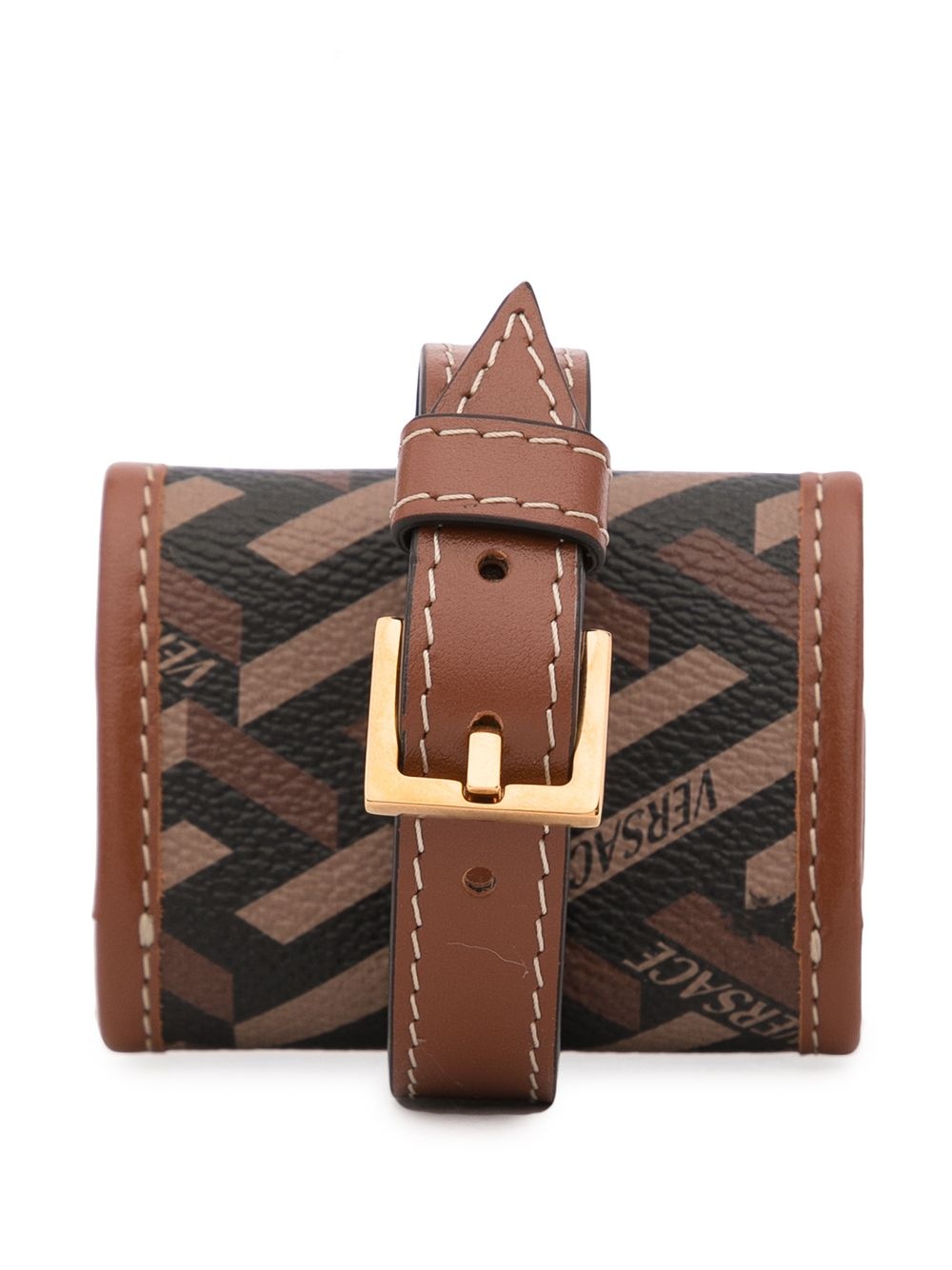 Greca-print buckle-fastening wallet - 2