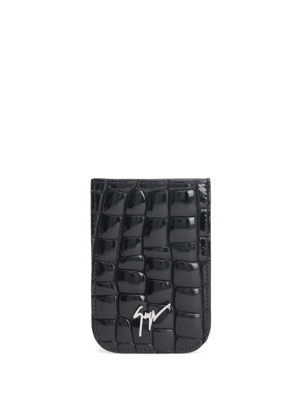 Albert crocodile-effect cardholder - 1