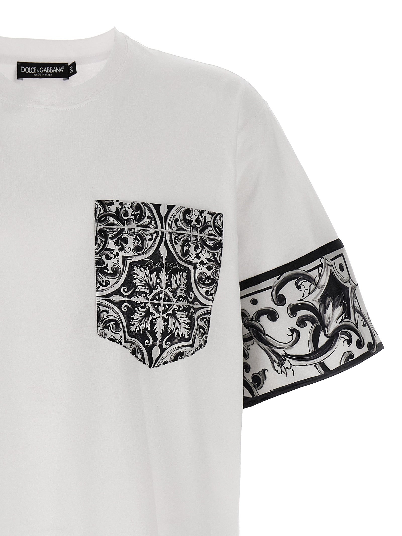 Maiolica T-Shirt White/Black - 3