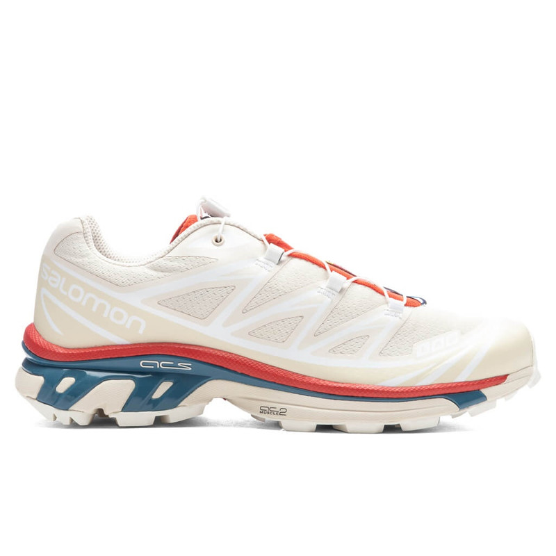 Salomon – XT-6 Almond Milk/Bleached Sand/Aurora Red - 1