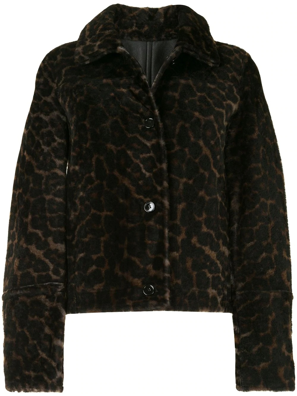 animal pattern reversible jacket - 1