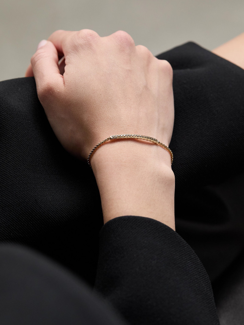 DAVID YURMAN Petite Pavé 18-karat Rose Gold Diamond Bracelet outlook