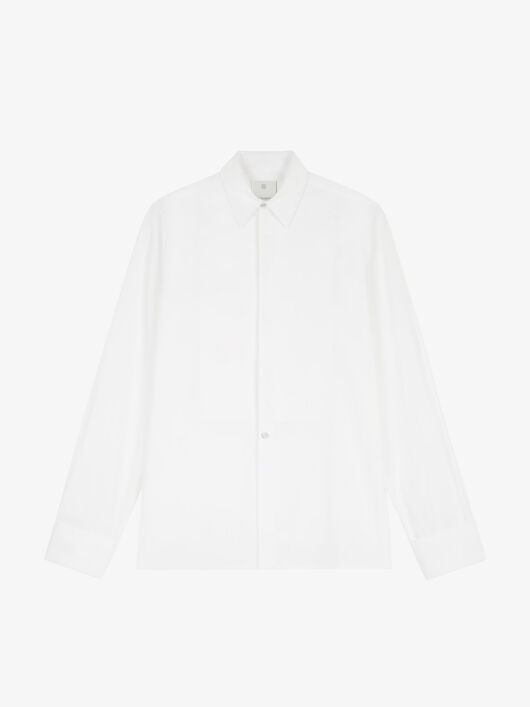 TUXEDO SHIRT IN POPELIN - 1