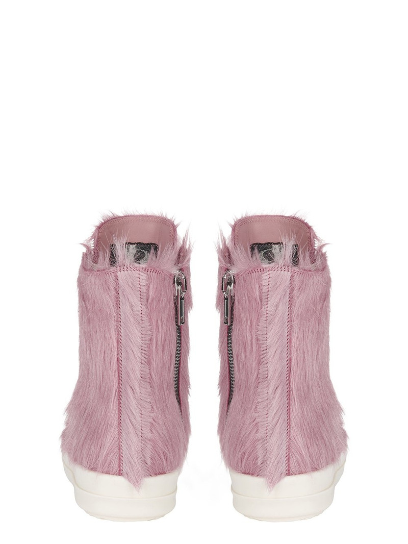 Scarpe In Pelliccia Calf Hair Sneakers Dusty Pink And Milk 4