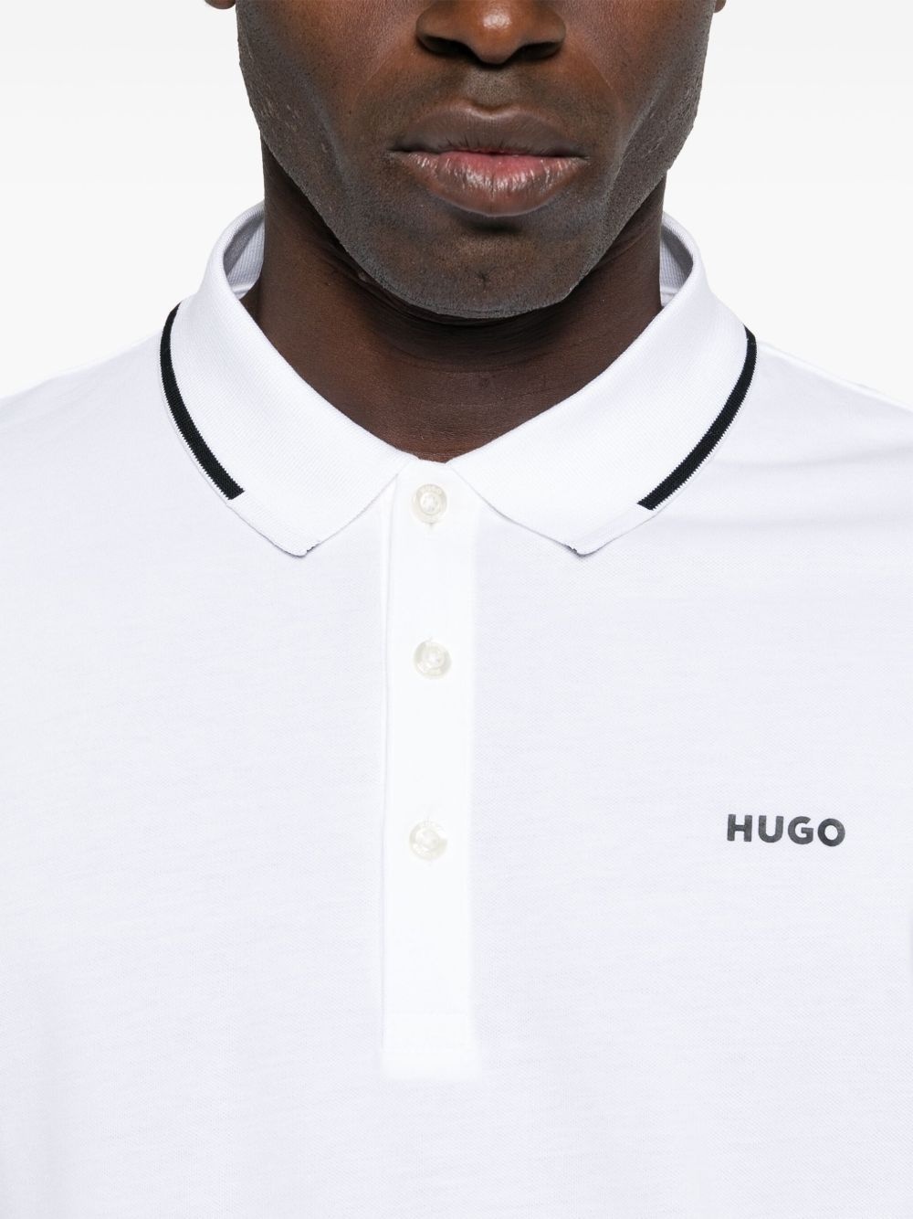 logo-appliqué polo shirt - 5