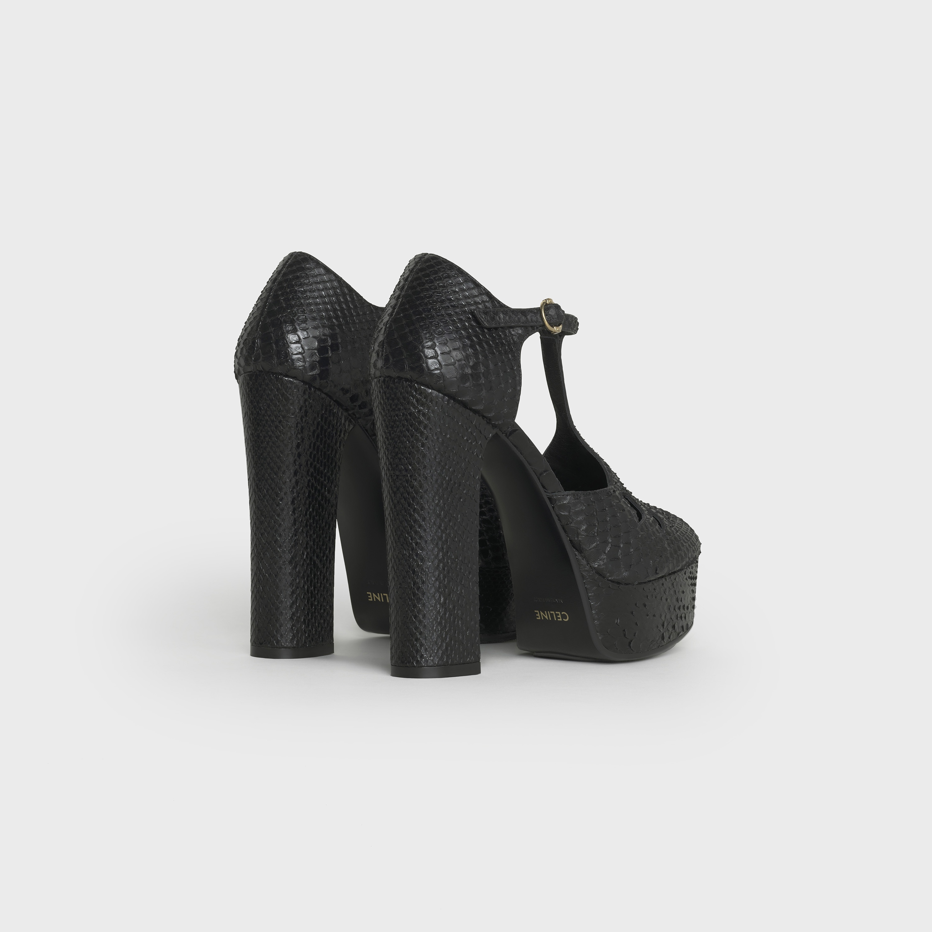 CELINE MELODY T-STRAP PUMP  IN  PYTHON - 3