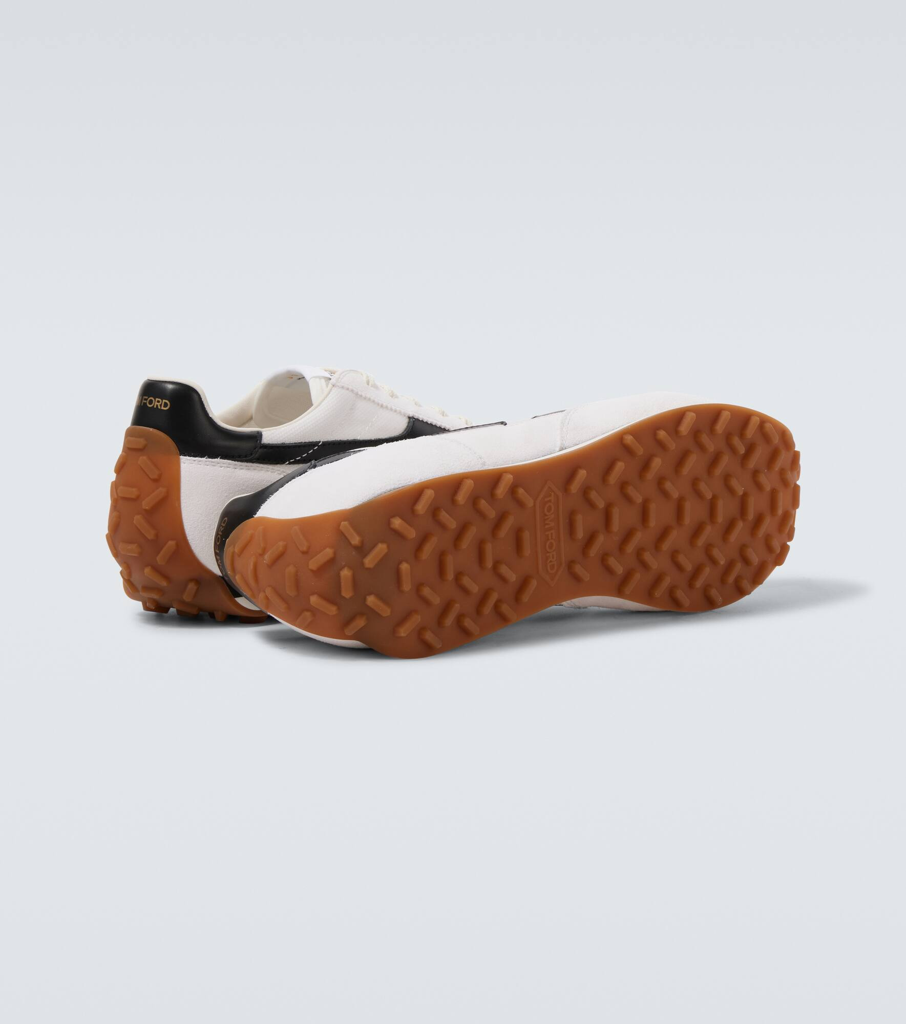 Mick suede-trimmed sneakers - 7