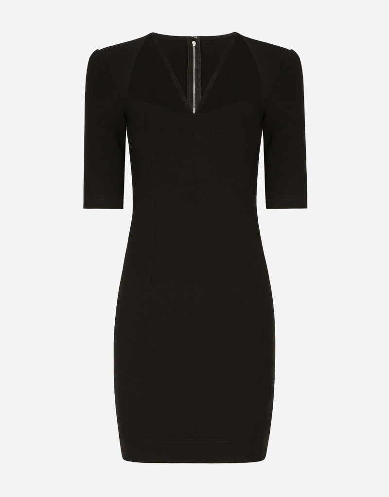 Short jersey dress with 3/4 sleeves 1