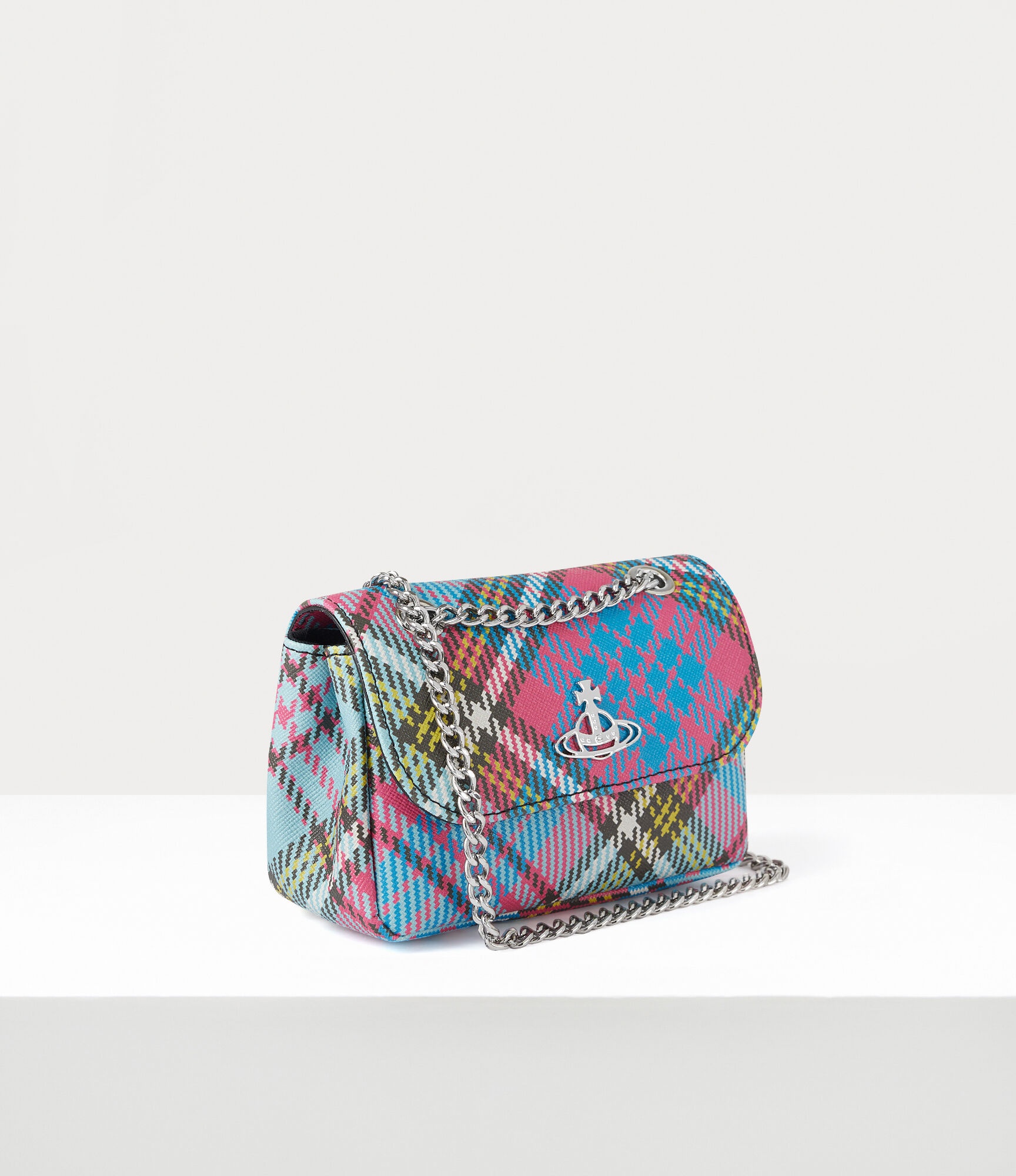 Vivienne Westwood BIOGREEN SAFFIANO PRINTED SMALL PURSE WITH