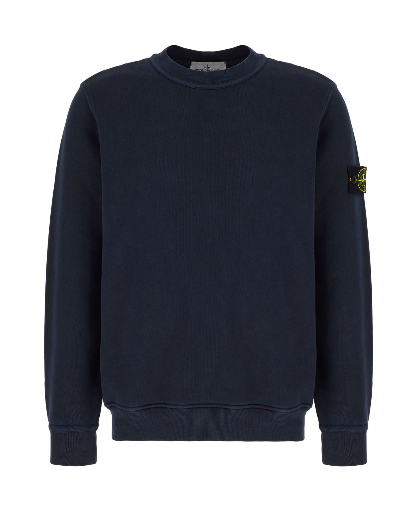 Midnight Blue Cotton Sweatshirt - 1