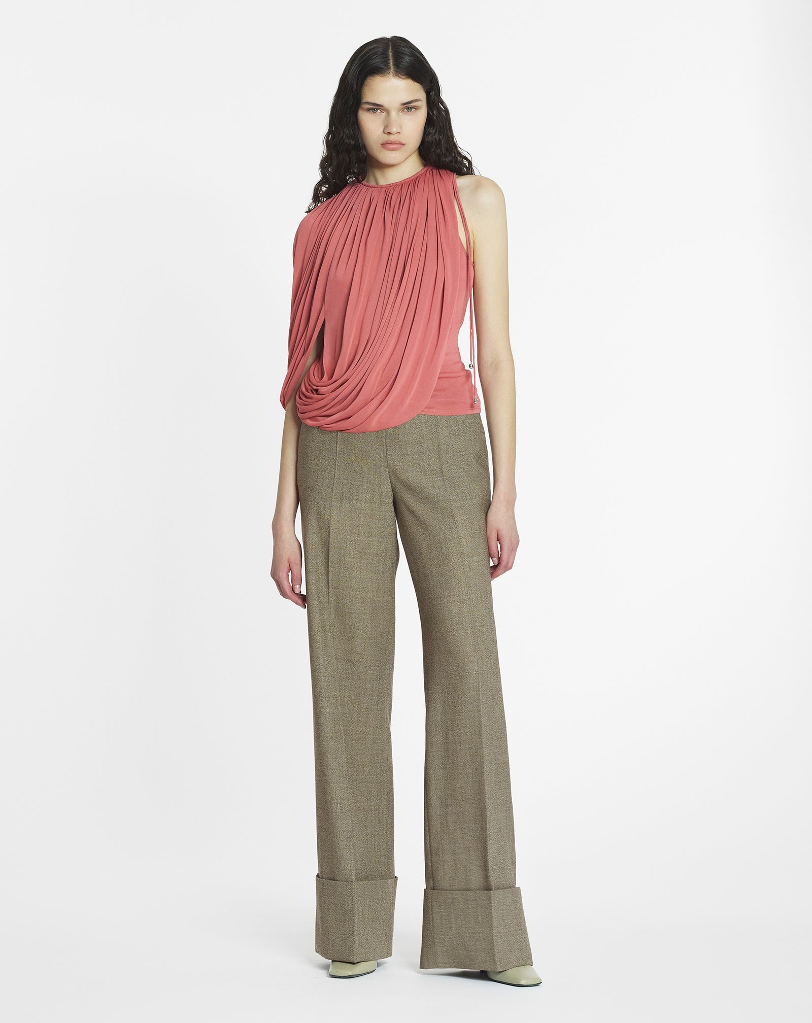 DRAPED JERSEY TOP - 2