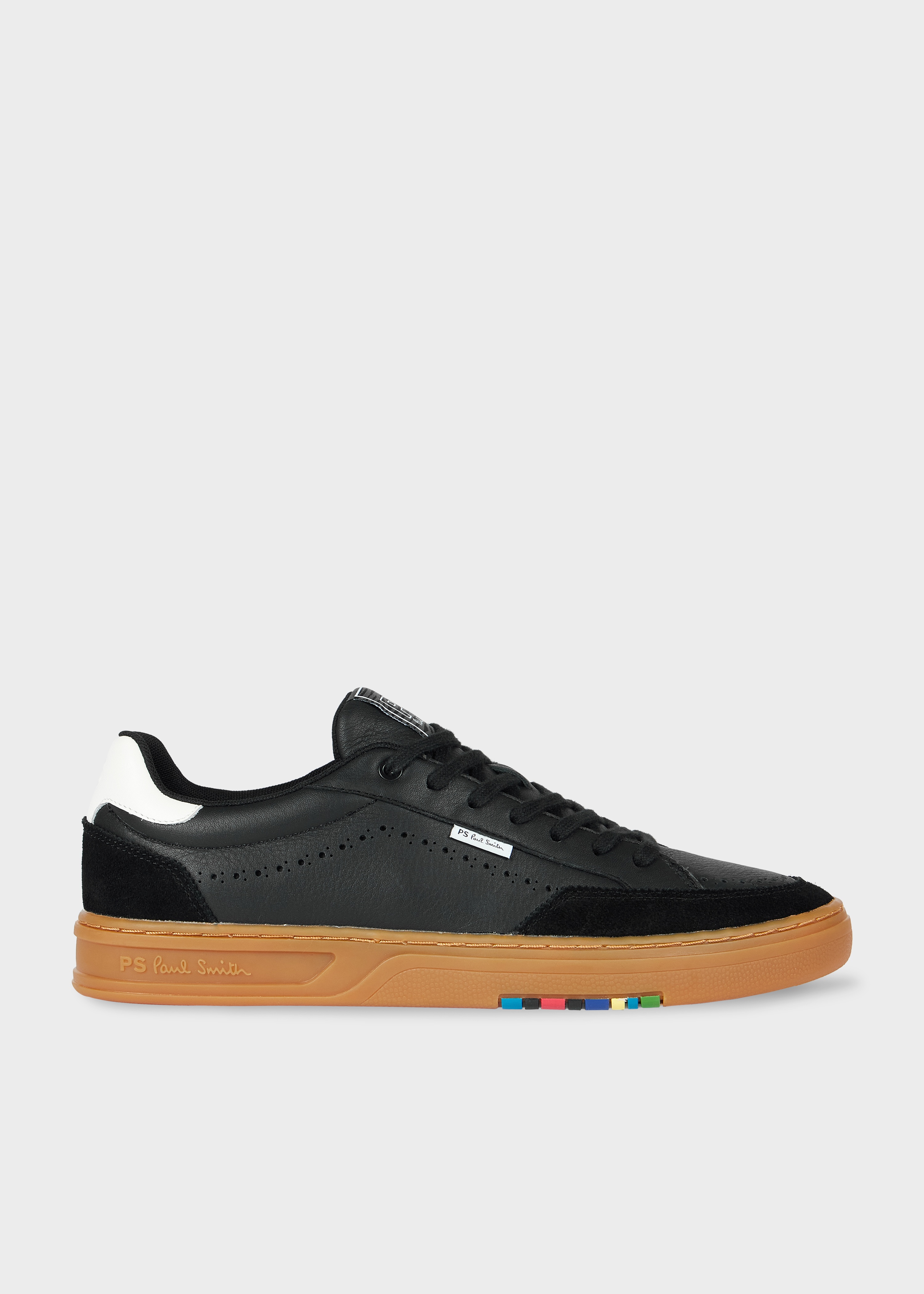 Black Leather 'Hillstar' Trainers - 1