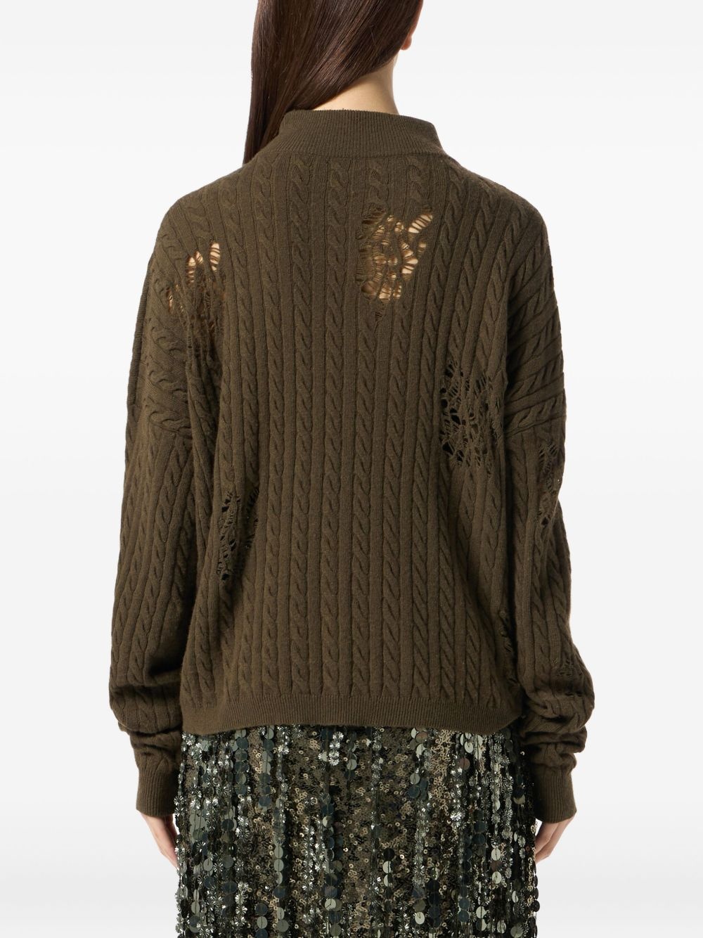 tie-detail sweater - 5