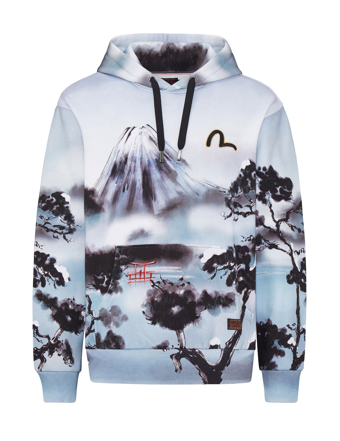 Allover Mountain and Taka Print Hoodie - 7