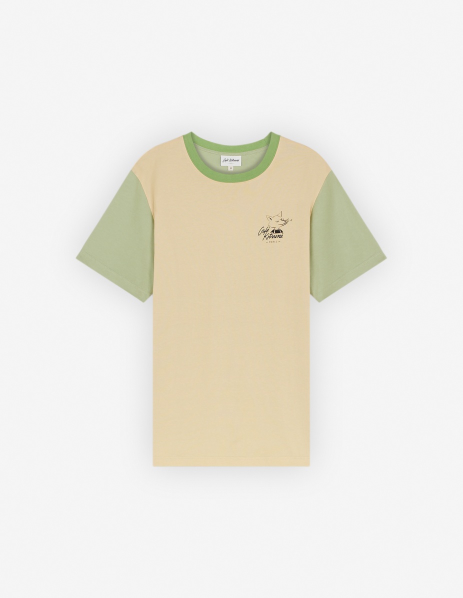 CAFE KITSUNE COLORBLOCK RELAX TEE-SHIRT - 1