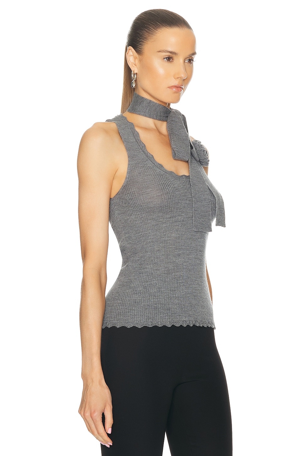 Rib Knit Tank Top - 2