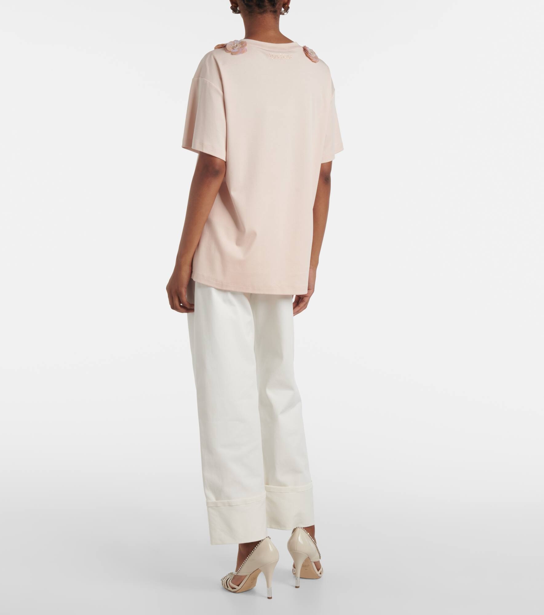 Gennaio embellished jersey top - 3