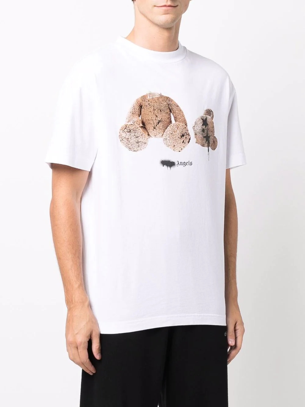 bear-print logo T-shirt - 3