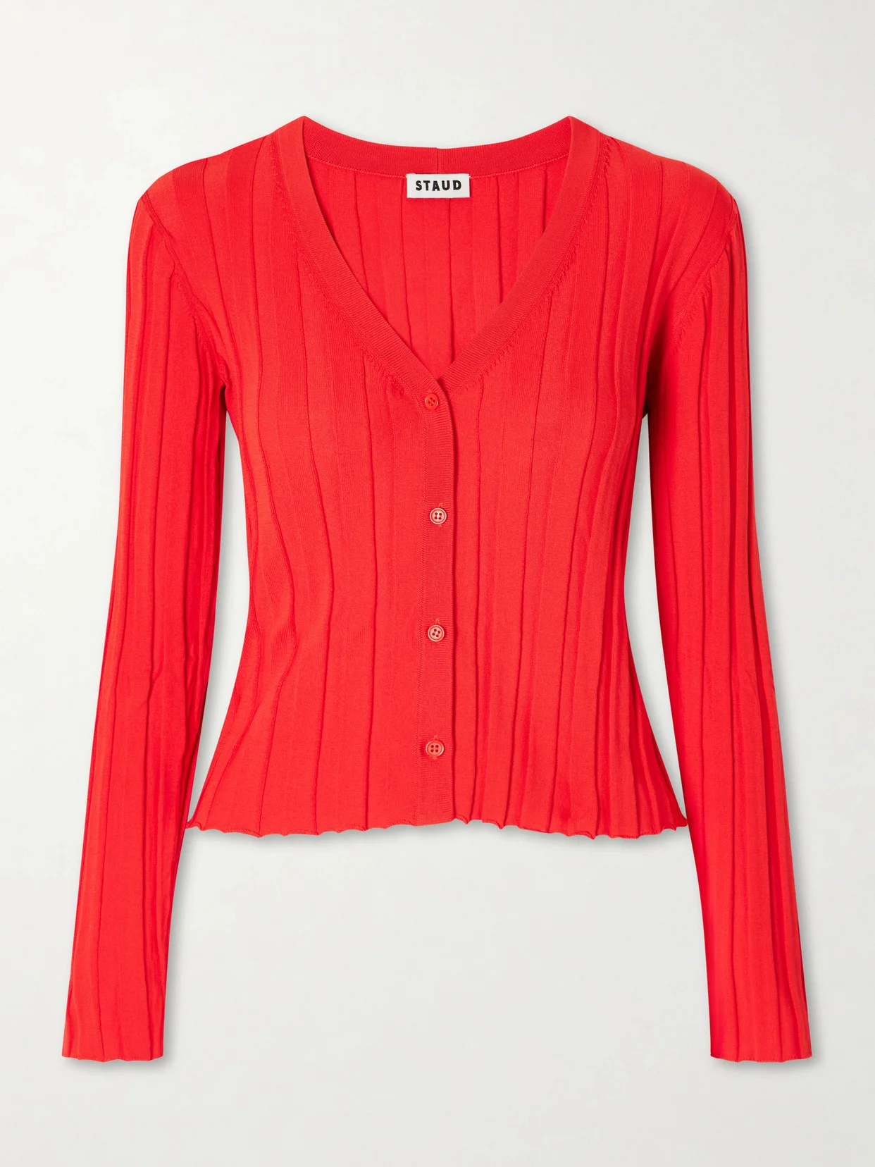 Ezra Ribbed Jersey Cardigan - 1