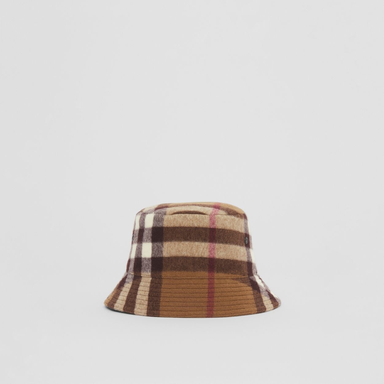 Check Wool Bucket Hat - 1