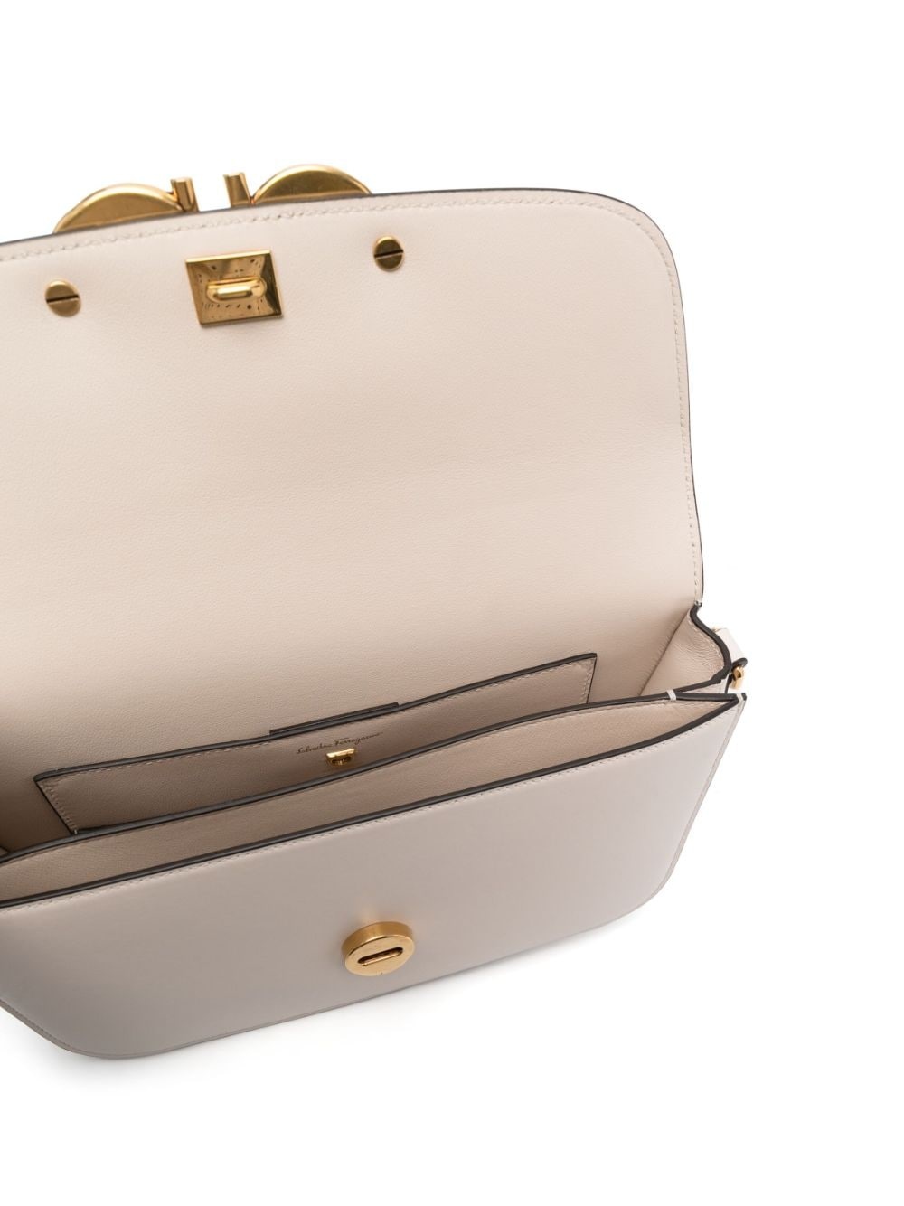 Trapezio leather shoulder bag - 5