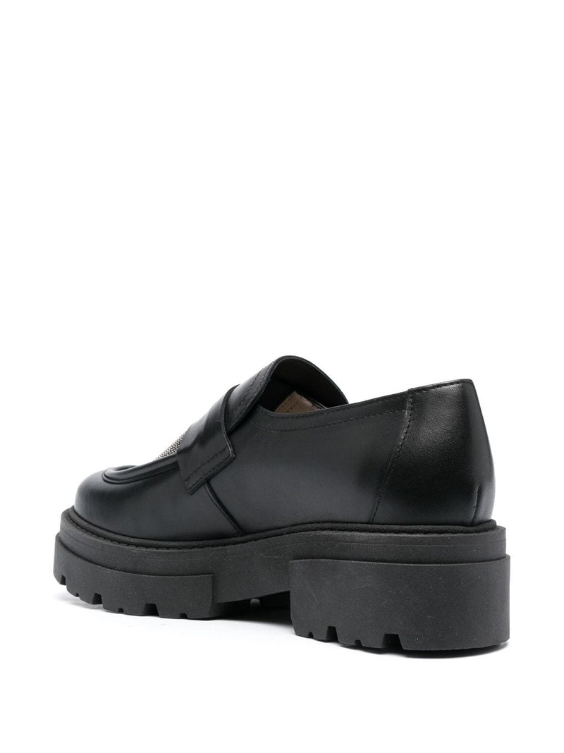 bead-embellished slip-on loafers 3