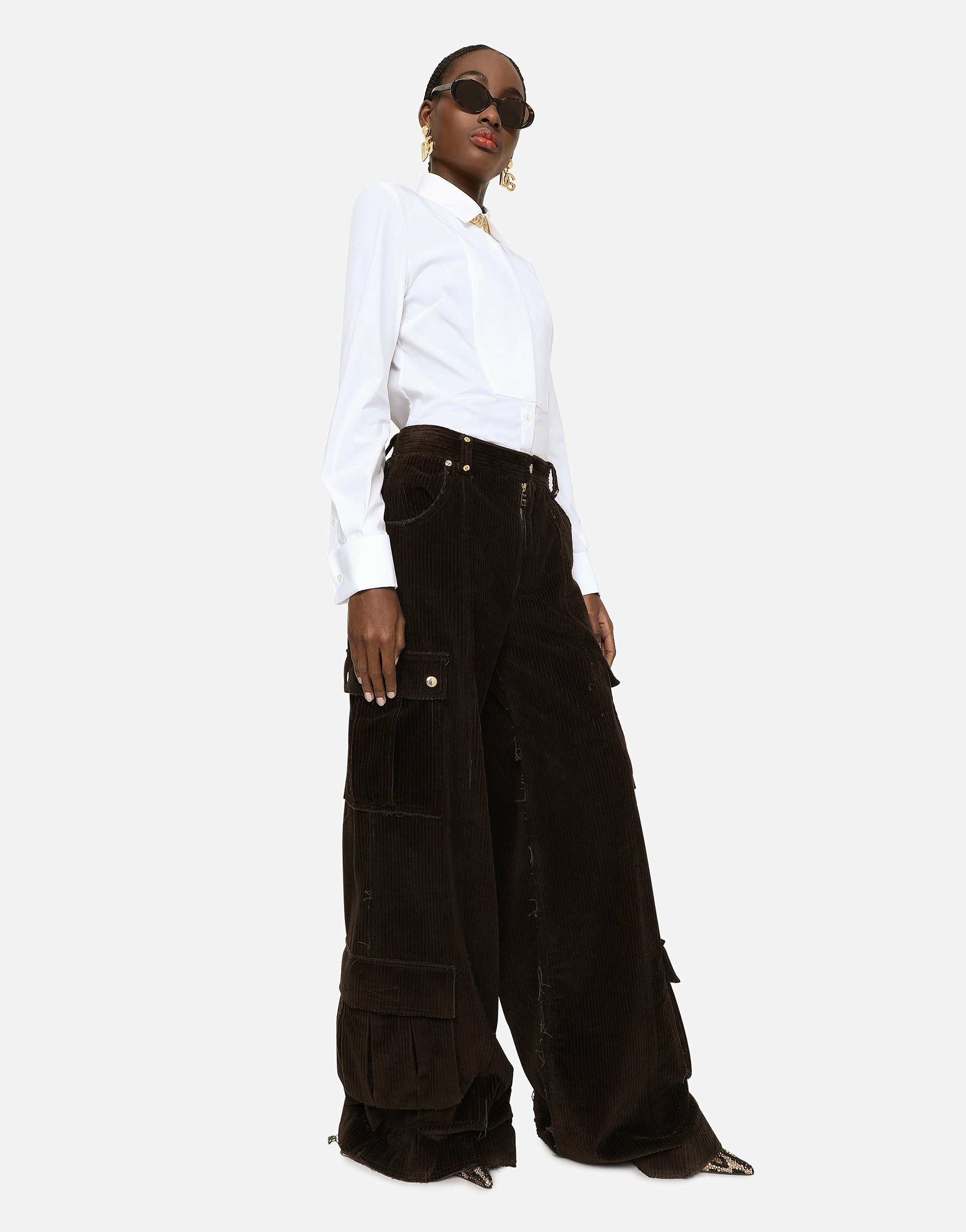 Stretch poplin tuxedo shirt - 2