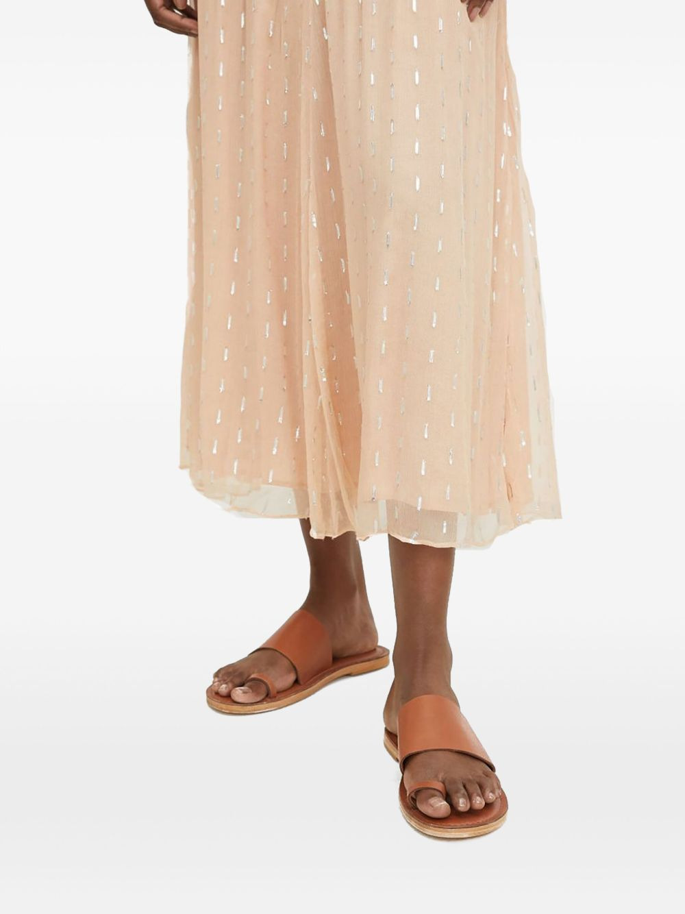 leather toe-ring sandals - 2