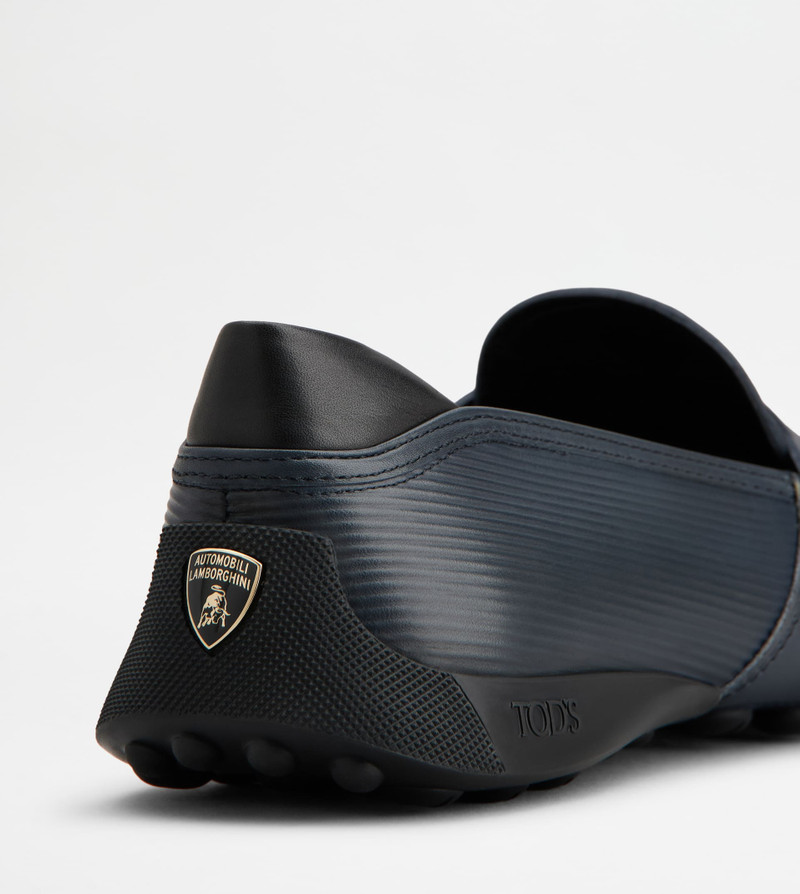 LOAFERS IN LEATHER - BLUE, BLACK 5