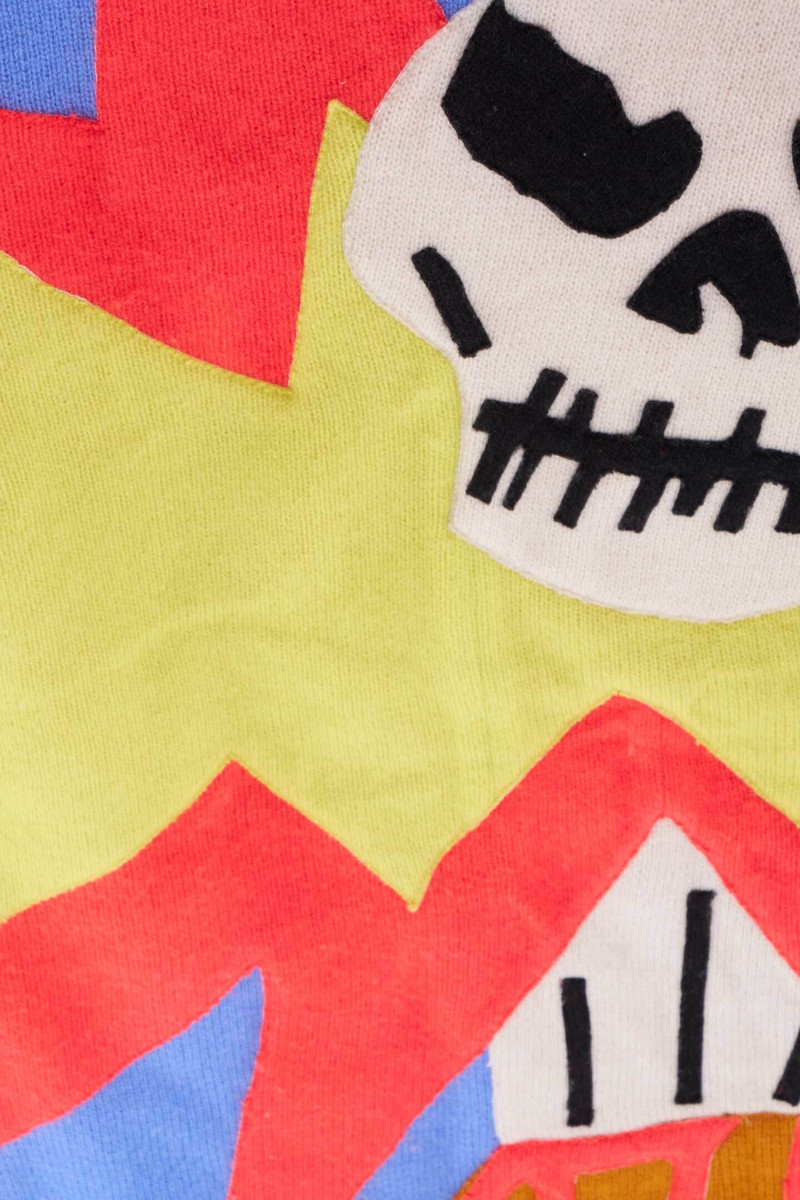 The Elder Statesman VOLCANO SKULL BLANKET outlook