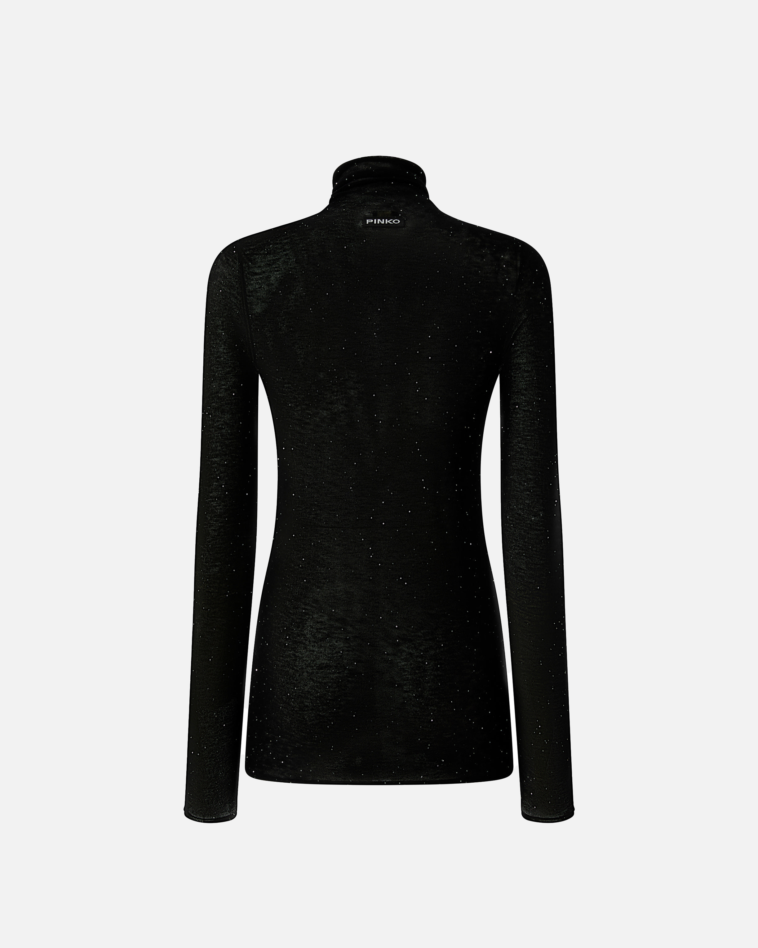 SLIM-FIT HIGH-NECK SWEATER WITH MICRO-SEQUINS - 6