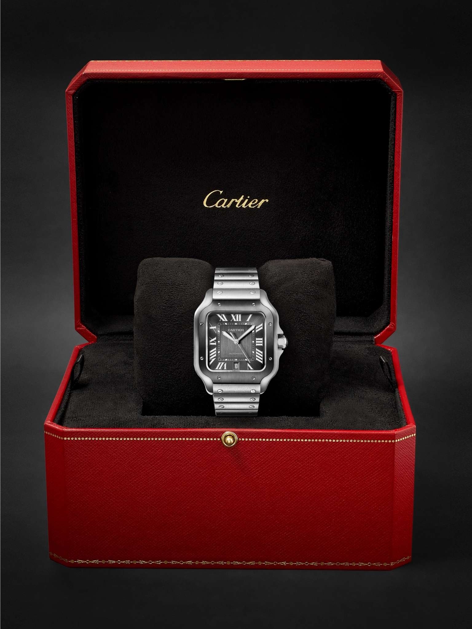 Santos de Cartier Automatic 39.8mm Steel Watch, Ref. No. WSSA0037 - 8