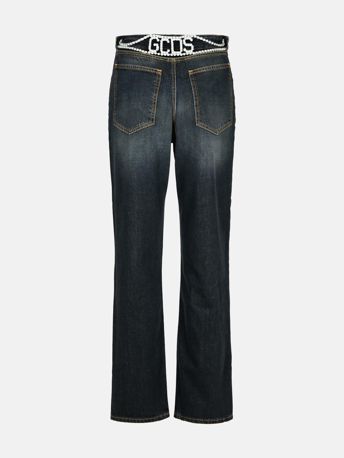 BLACK COTTON JEANS - 3