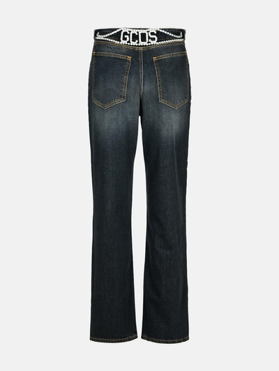 GCDS BLACK COTTON JEANS outlook