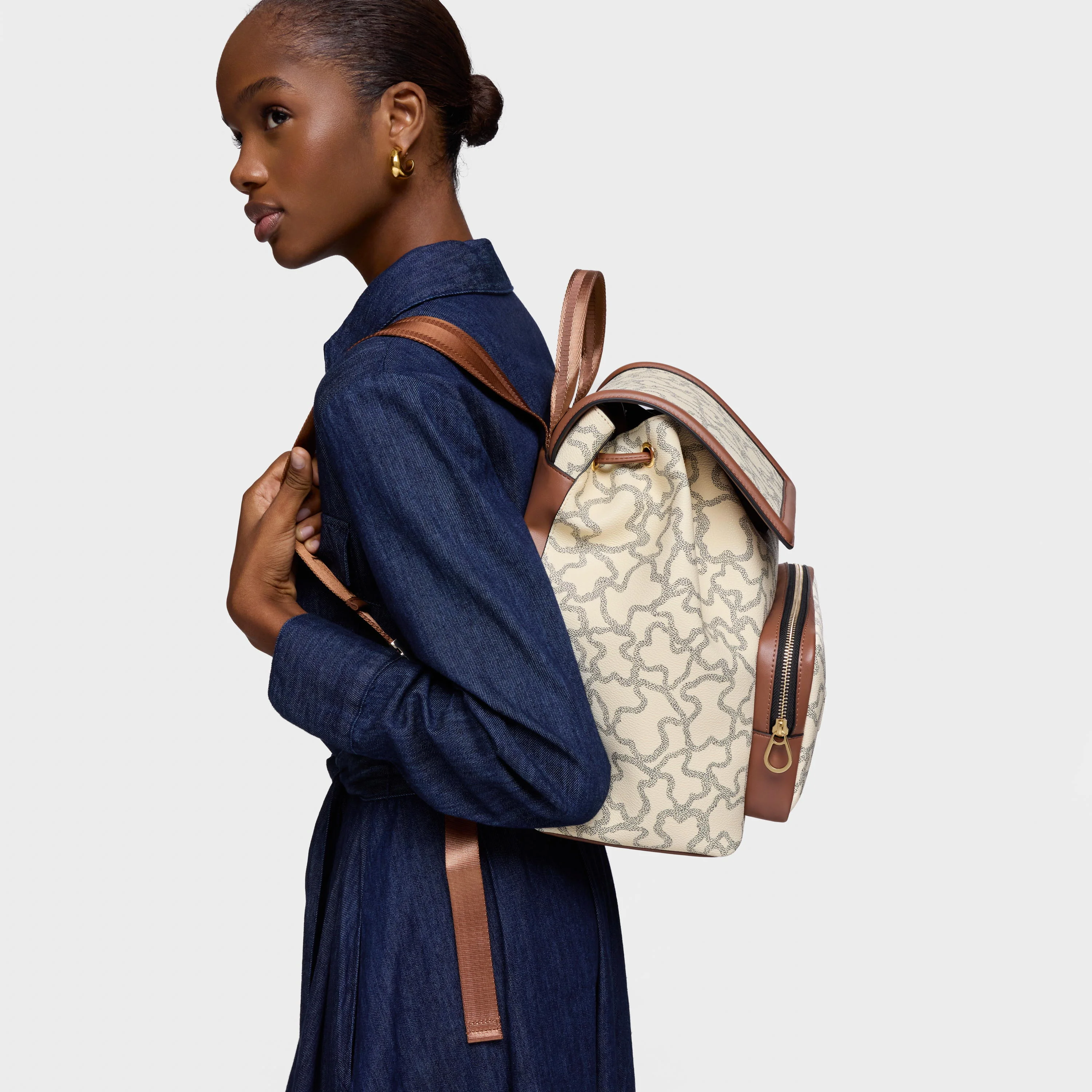 Beige Kaos Icon Backpack - 1