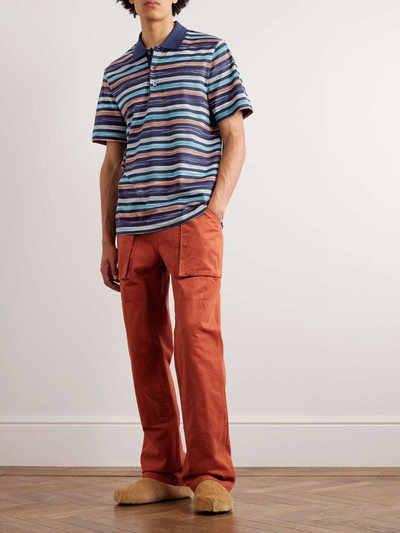 Missoni Space-Dyed Striped Cotton Polo Shirt outlook