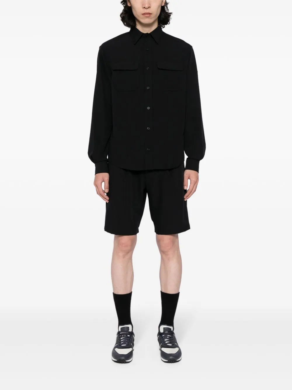 LOGO-APPLIQUÉ CHINO SHORTS - 2