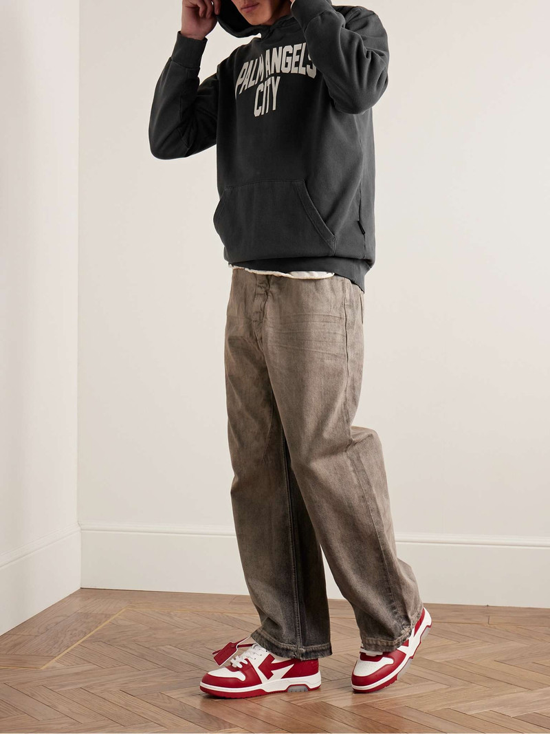 Palm Angels Logo-Print Cotton-Jersey Hoodie outlook