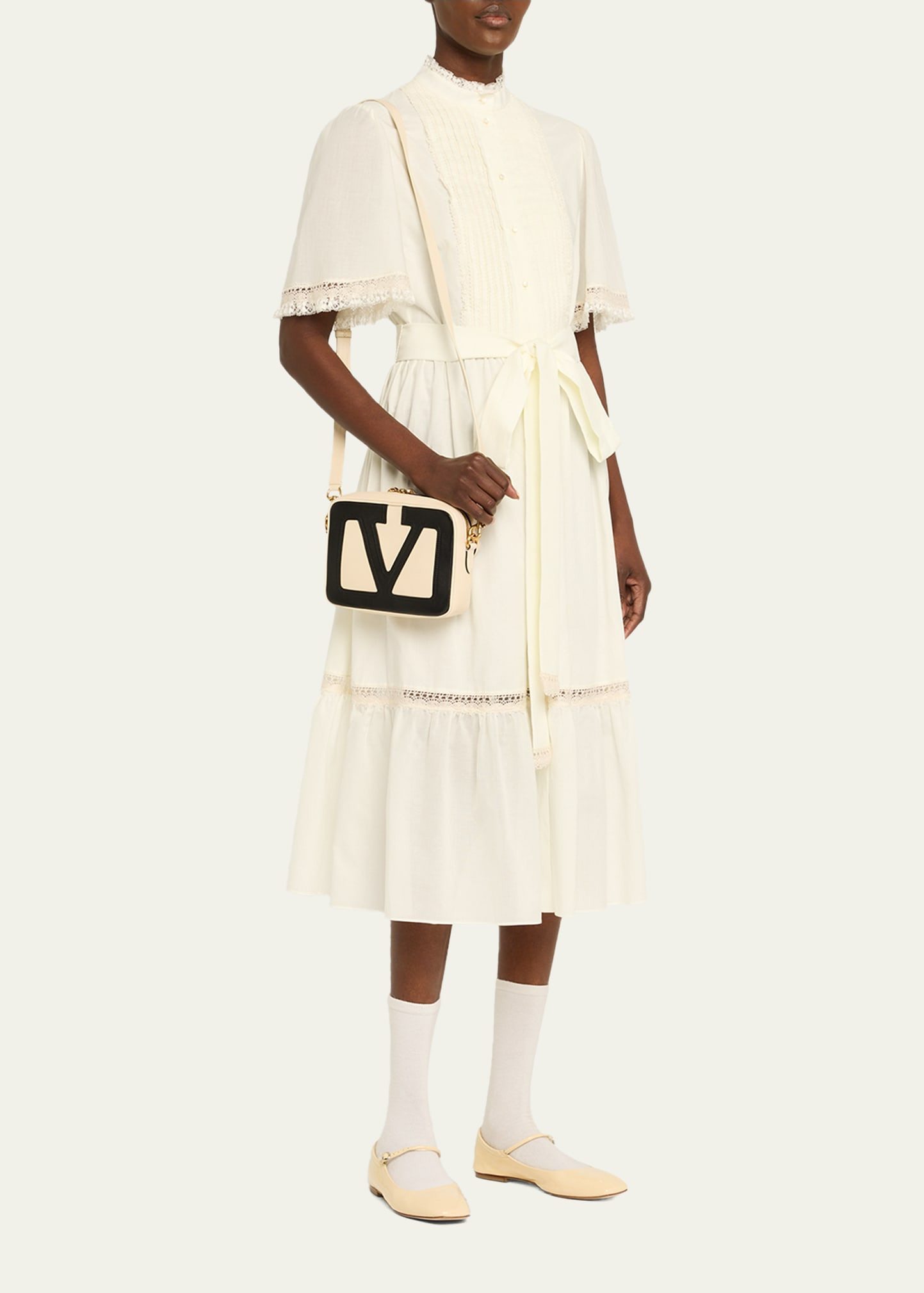 Viva Superstar VLOGO Leather Crossbody Bag - 6