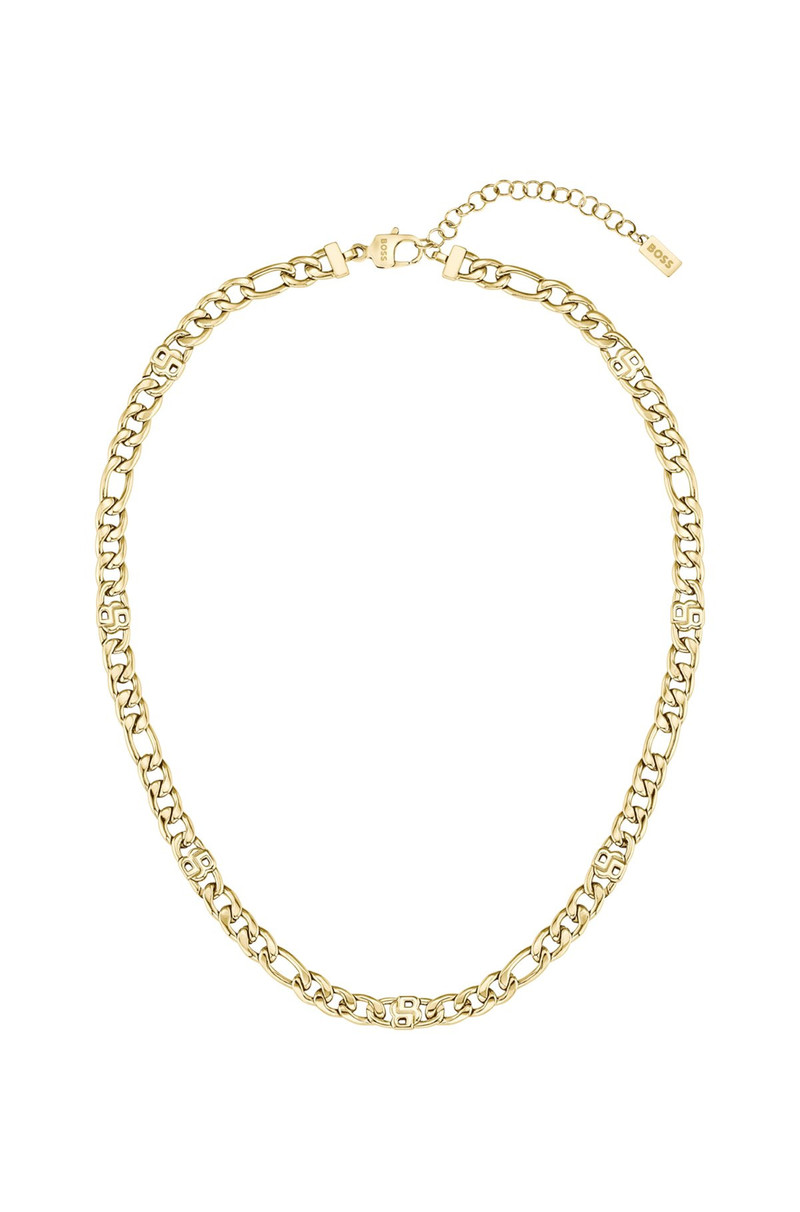 BOSS GOLD-TONE CHAIN NECKLACE WITH DOUBLE B MONOGRAMS outlook