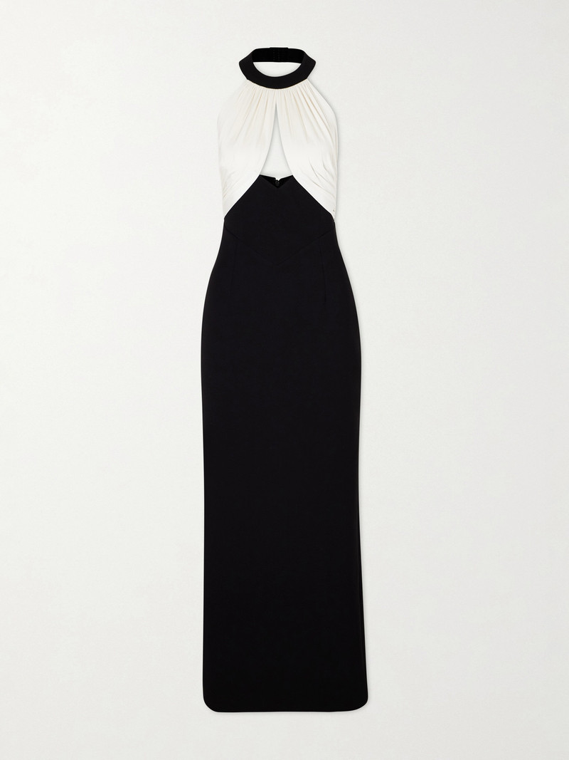 Halterneck Two-tone Gown 1