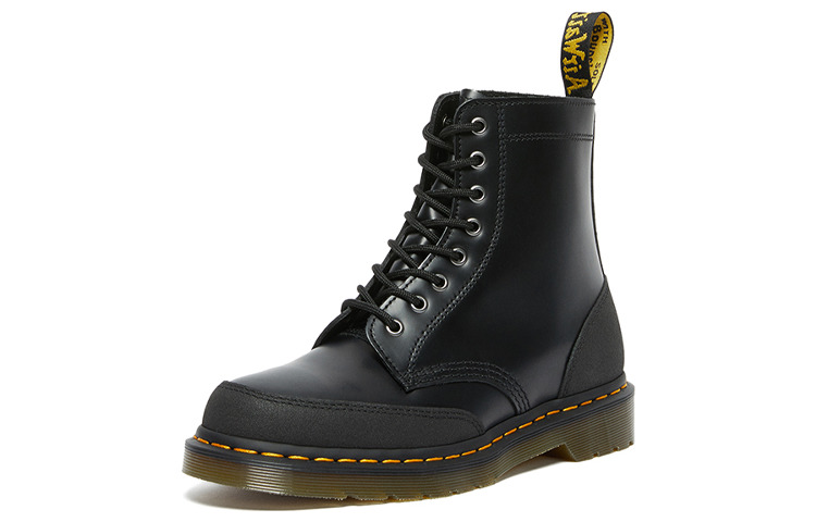 Dr. Martens 1460 Guard Panel Leather Lace Up Boots 'Black' 27466001 - 2