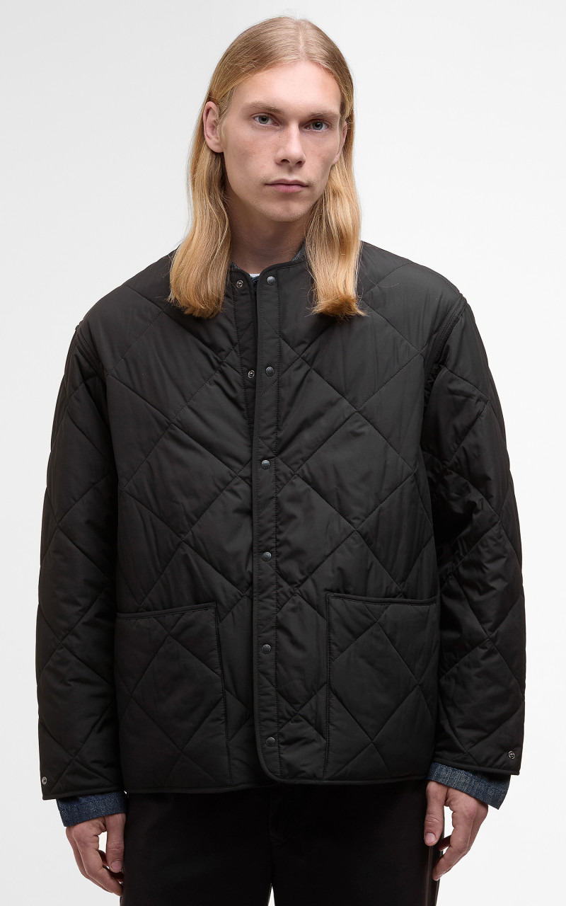 X KAPTAIN SUNSHINE QUILTED LINER BLACK - 4
