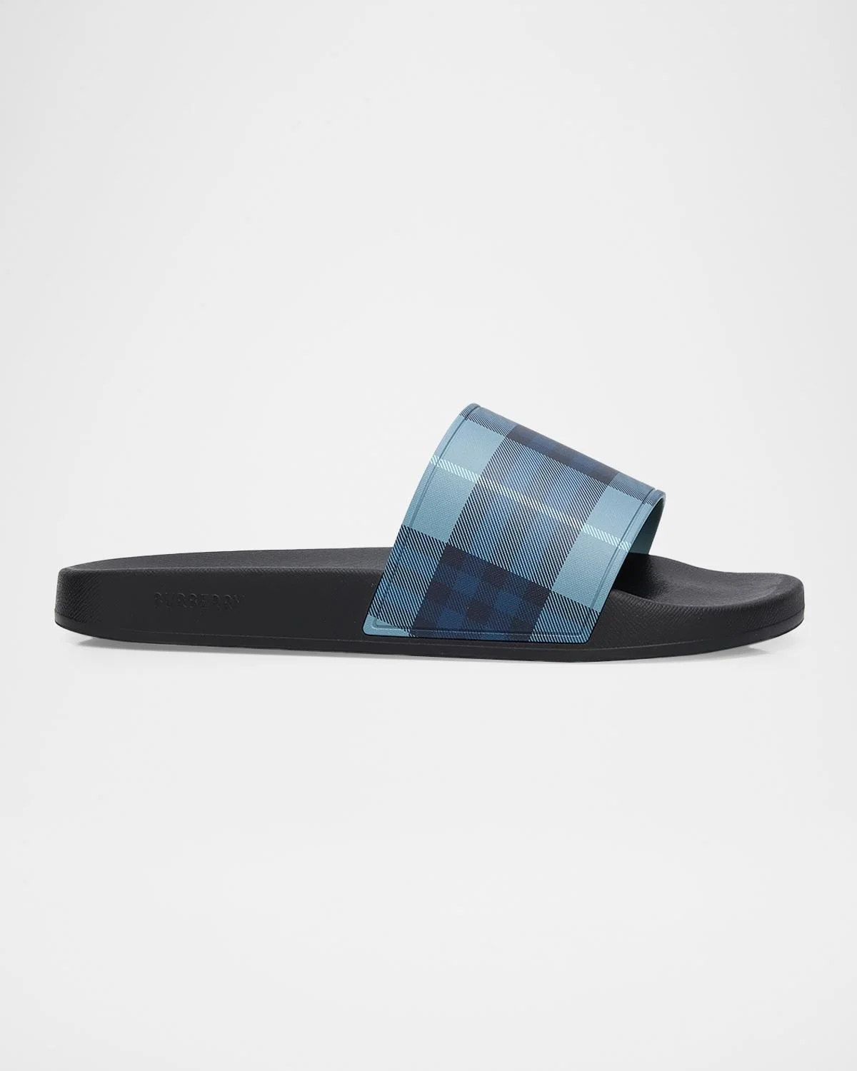 Men's Check Slides - 1