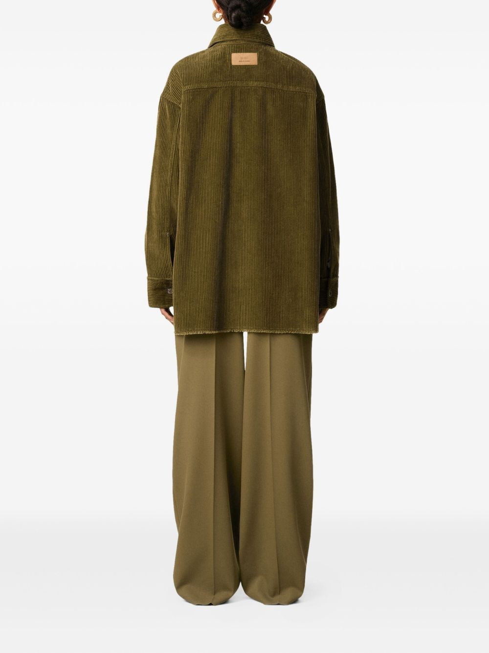 cotton corduroy shirt jacket - 2